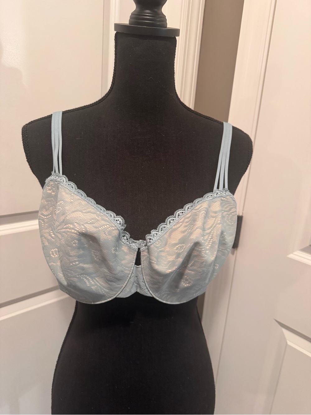 Soma Lace Underwire Bra in Pale Blue